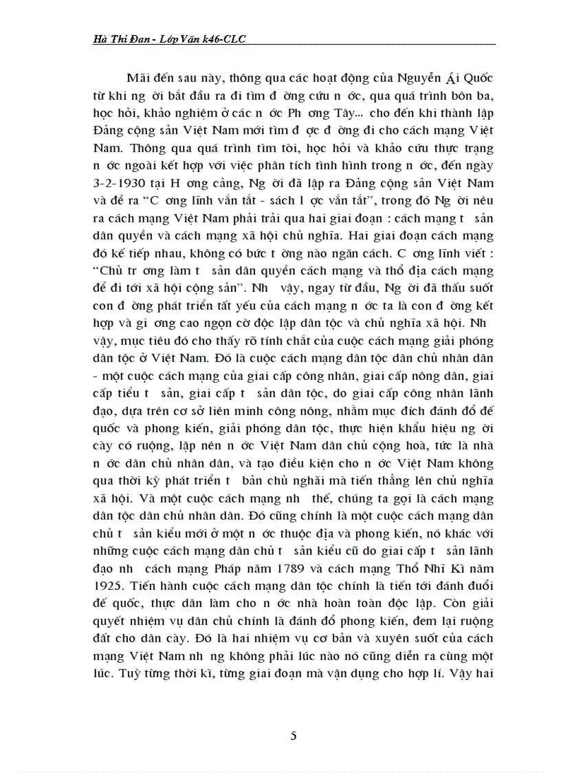 image for page Giải quyết vấn đề dân tộc dân chủ trong các cương lĩnh cách mạng của đảng ta