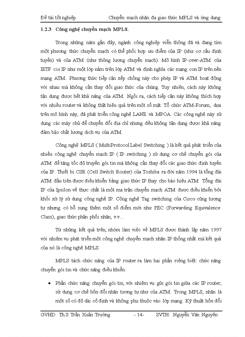 image for page Chuyển mạch nhãn đa giao thức MPLS và ứng dụng