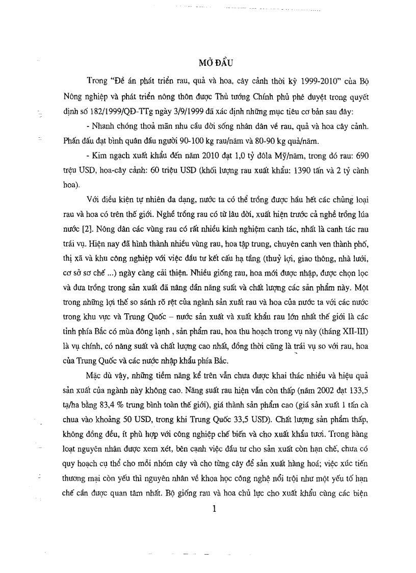 image for page Ứng dụng nghiên cứu các giải pháp khoa học công nghệ và thị trường để phục vụ chương trình xuất khẩu rau và hoa