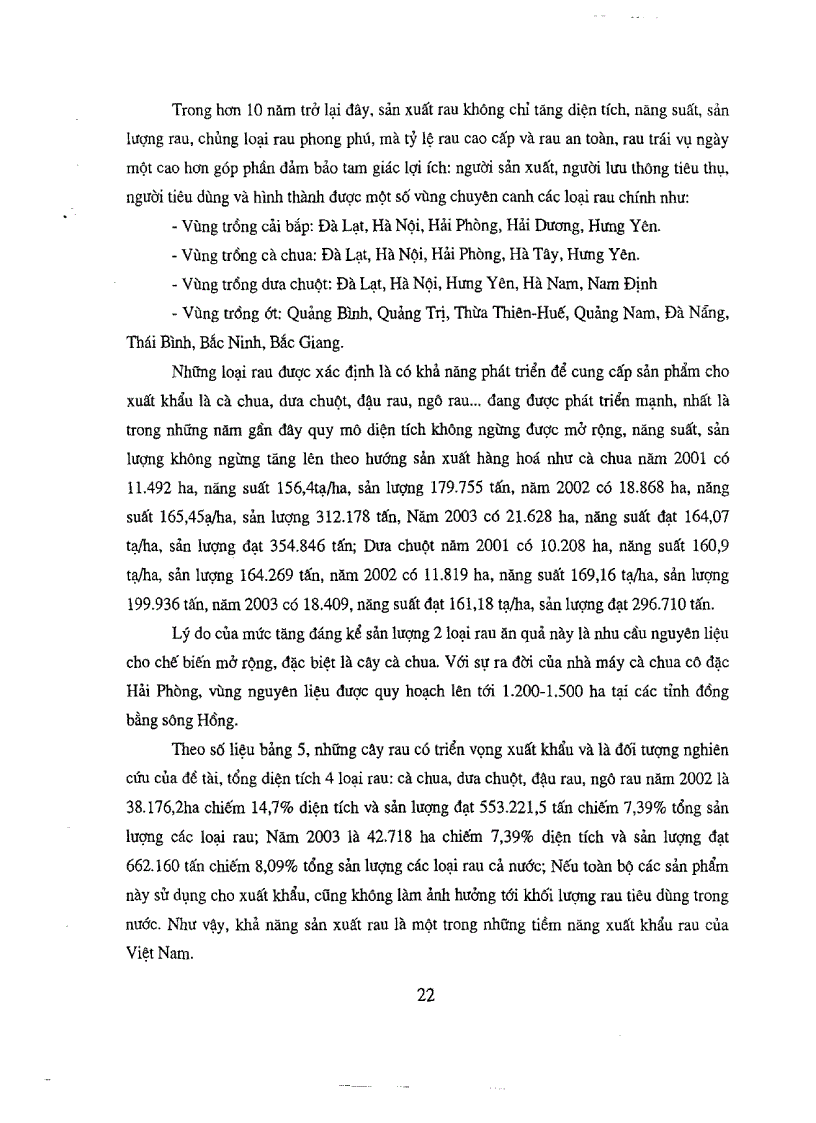image for page Ứng dụng nghiên cứu các giải pháp khoa học công nghệ và thị trường để phục vụ chương trình xuất khẩu rau và hoa