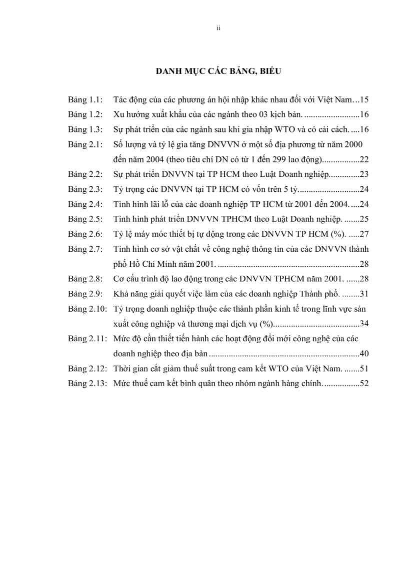 image for page Những tác động đến doanh nghiệp vừa và nhỏ trên địa bàn thành phố Hồ Chí Minh trong 5 năm đầu tiên sau khi Việt Nam gia nhập WTO