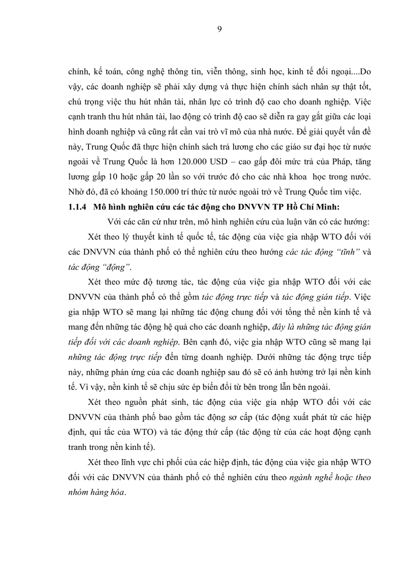 image for page Những tác động đến doanh nghiệp vừa và nhỏ trên địa bàn thành phố Hồ Chí Minh trong 5 năm đầu tiên sau khi Việt Nam gia nhập WTO