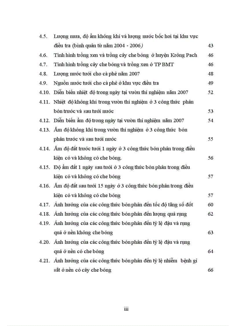 image for page Luận văn thạc sỹ Nghiên cứu ảnh hưởng của một số công thức bón phân đến sinh trưởng phát triển và năng suất cà phê vối trong điều kiện có che bóng và không che bóng tại DakLak