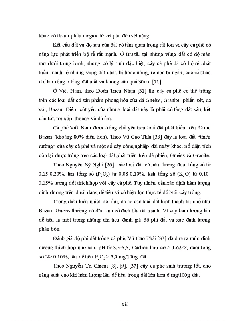 image for page Luận văn thạc sỹ Nghiên cứu ảnh hưởng của một số công thức bón phân đến sinh trưởng phát triển và năng suất cà phê vối trong điều kiện có che bóng và không che bóng tại DakLak