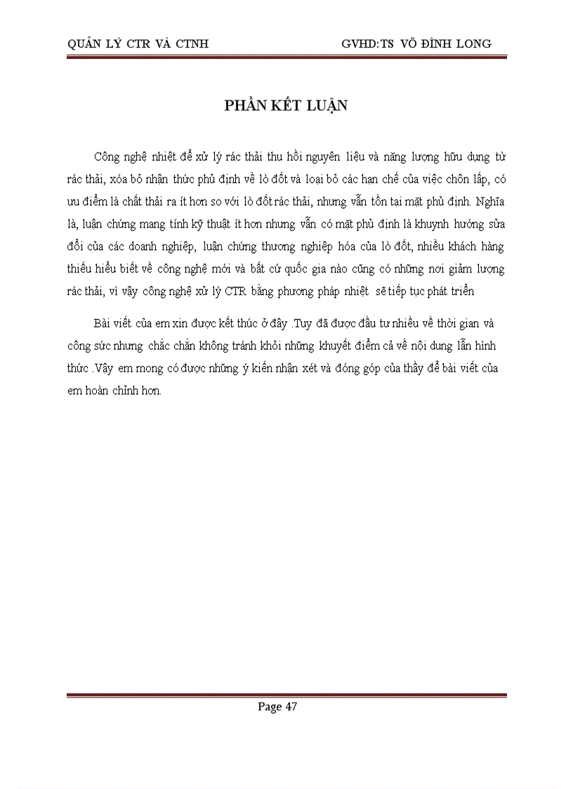 image for page Công nghệ nhiệt trong xử lý chất thải rắn