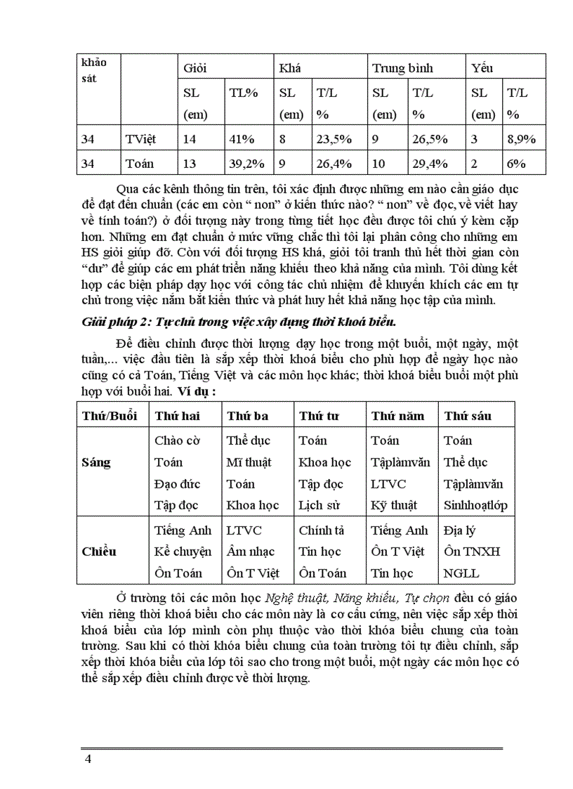 image for page Thực trạng và giải pháp chủ động linh hoạt trong giảng dạy nội dung chương trình lớp 4 nhằm giảm bớt áp lực cho học sinh và nâng cao chất lượng dạy học