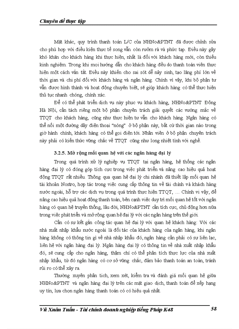 image for page Giải pháp mở rộng hoạt động thanh toán quốc tế theo phương thức tín dụng chứng tù tại NHNN PTNT chi nhánh Nam Hà Nội
