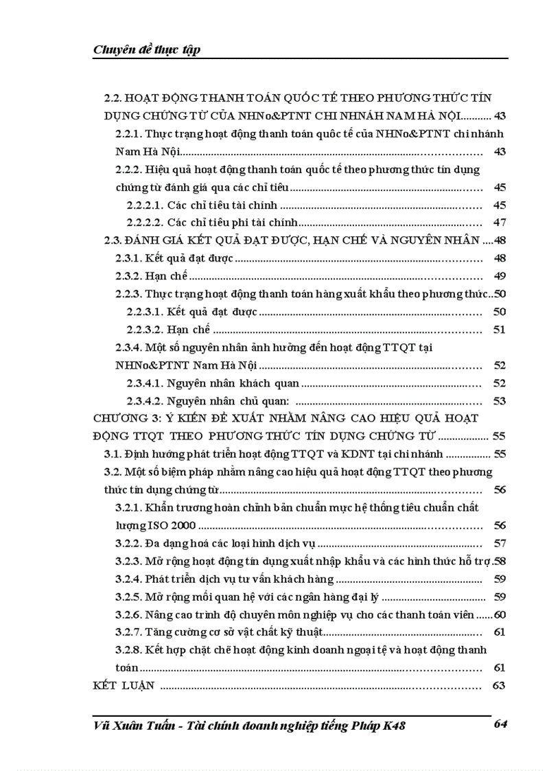 image for page Giải pháp mở rộng hoạt động thanh toán quốc tế theo phương thức tín dụng chứng tù tại NHNN PTNT chi nhánh Nam Hà Nội