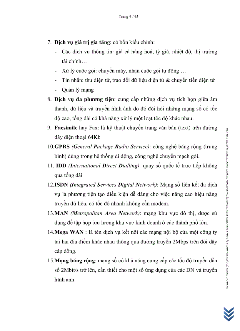image for page Nâng cao năng lực cạnh tranh của Tập đoàn Bưu Chính Viễn Thông Việt Nam VNPT khi gia nhập WTO