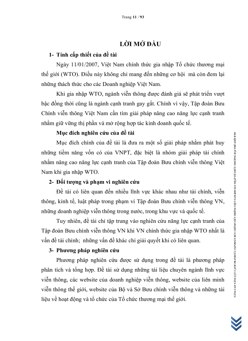 image for page Nâng cao năng lực cạnh tranh của Tập đoàn Bưu Chính Viễn Thông Việt Nam VNPT khi gia nhập WTO