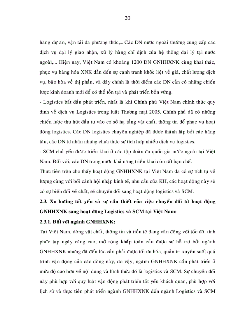 image for page Định hướng và các giải pháp đối với các doanh nghiệp giao nhận hàng hóa xuất nhập khẩu chuyển đổi sang cung cấp dịch vụ Logistics và quản trị chuỗi cung ứng tại TP Hồ Chí Minh trong giai đoạn