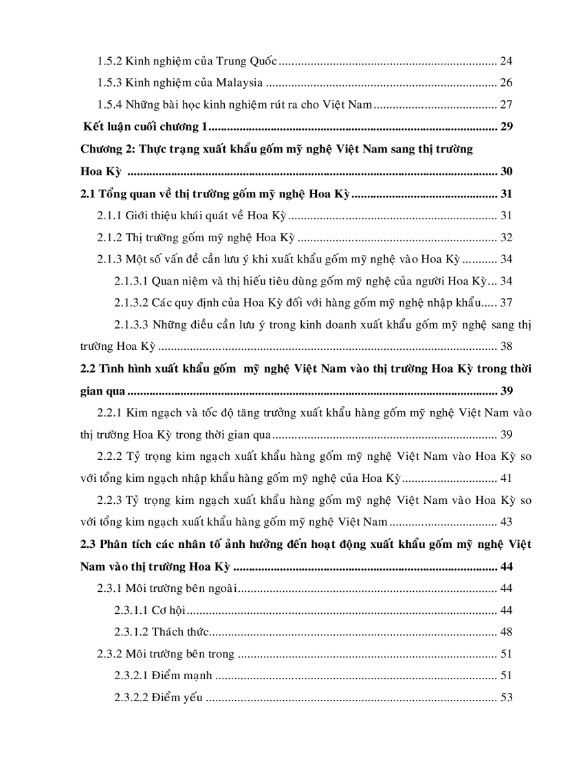 image for page Xây dựng chiến lược phát triển xuất khẩu gốm mỹ nghệ Việt Nam sang thị trường Hoa Kỳ đến năm 2015