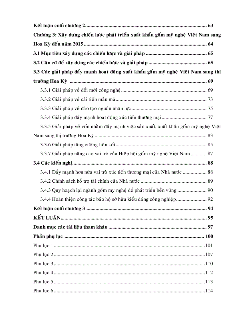 image for page Xây dựng chiến lược phát triển xuất khẩu gốm mỹ nghệ Việt Nam sang thị trường Hoa Kỳ đến năm 2015