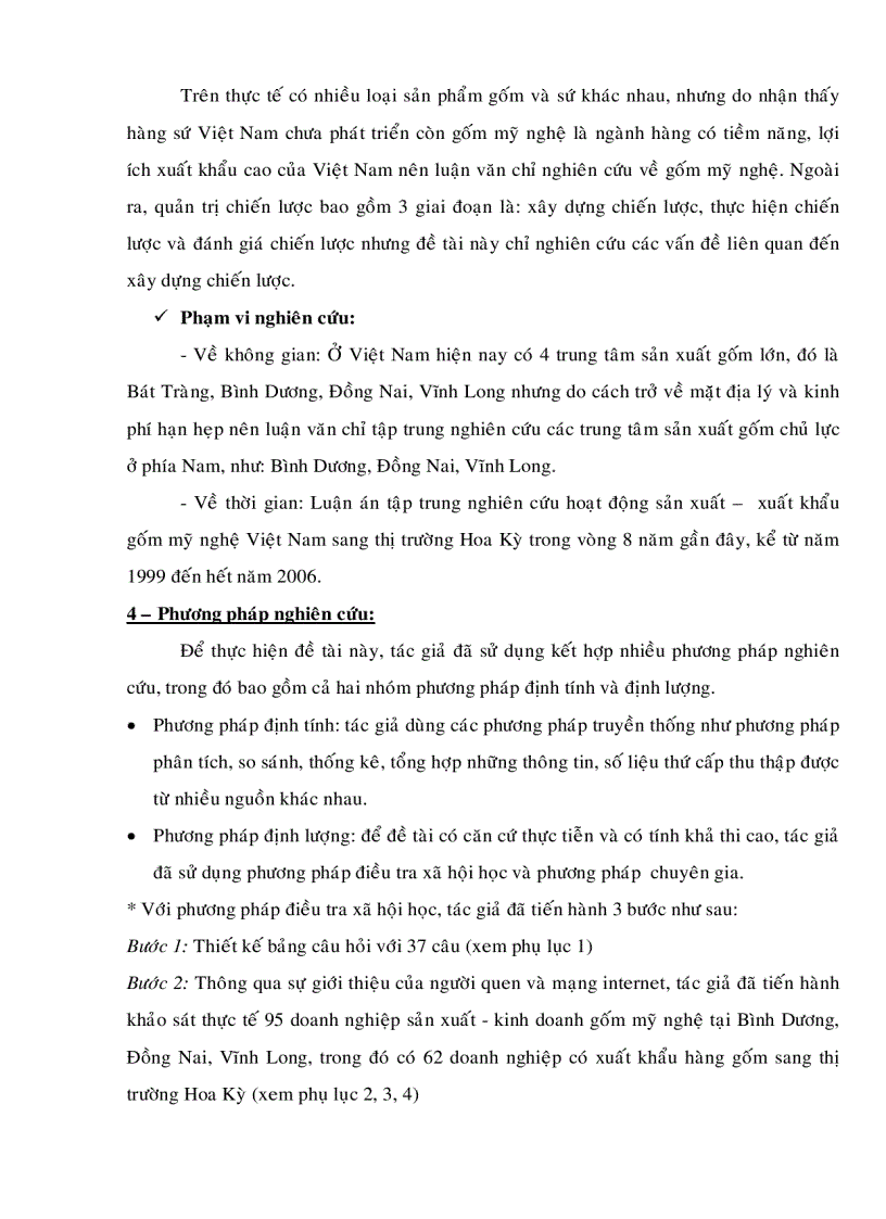 image for page Xây dựng chiến lược phát triển xuất khẩu gốm mỹ nghệ Việt Nam sang thị trường Hoa Kỳ đến năm 2015