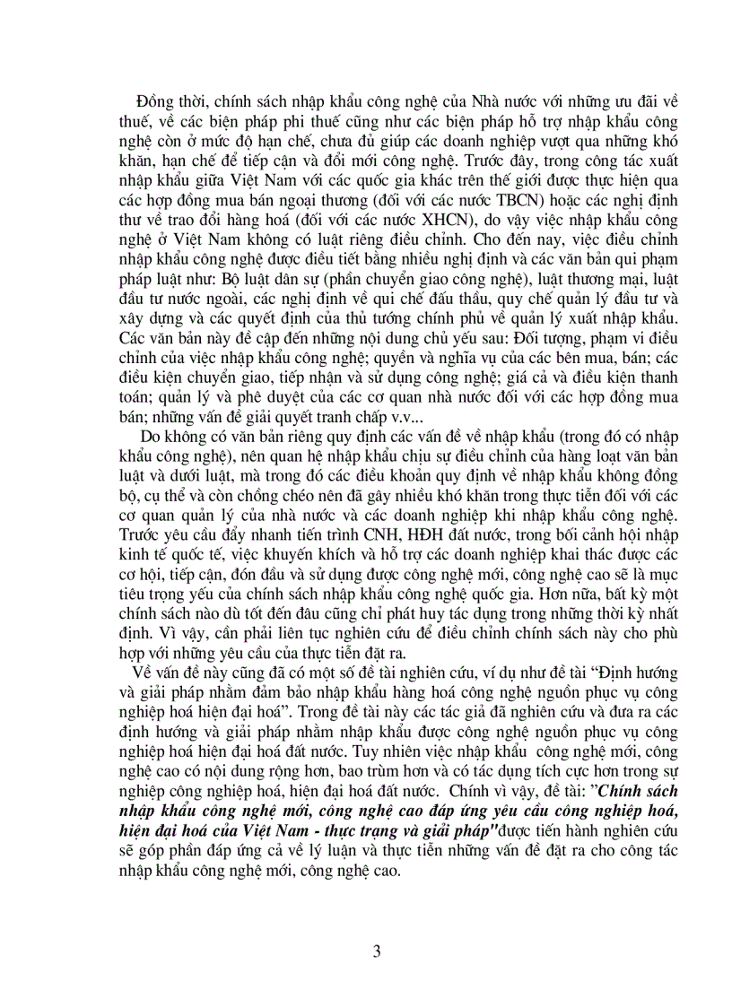 image for page Chính sách nhập khẩu công nghệ mới công nghệ cao đáp ứng yêu cầu công nghiệp hóa hiện đại hóa của việt nam thực trạng và giải pháp