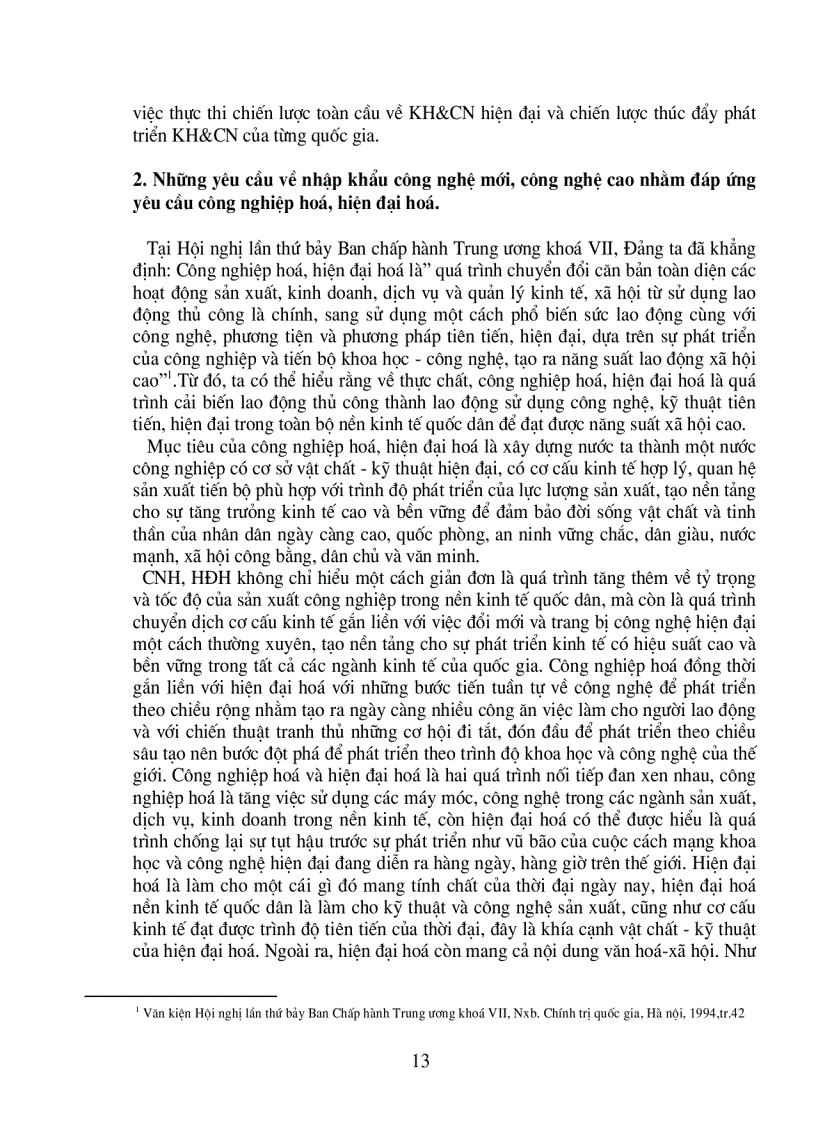 image for page Chính sách nhập khẩu công nghệ mới công nghệ cao đáp ứng yêu cầu công nghiệp hóa hiện đại hóa của việt nam thực trạng và giải pháp
