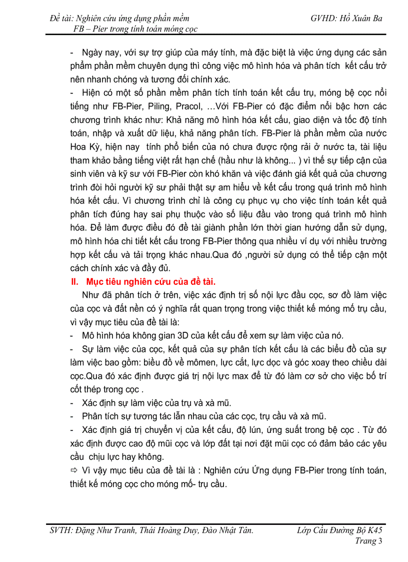 image for page Nghiên cứu ứng dụng phần mềm FB Pier trong tính toán móng cọc