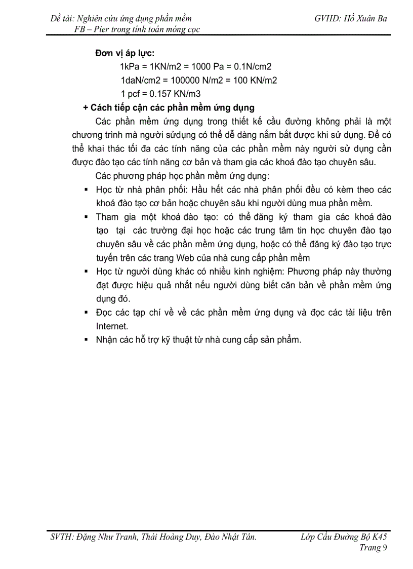 image for page Nghiên cứu ứng dụng phần mềm FB Pier trong tính toán móng cọc