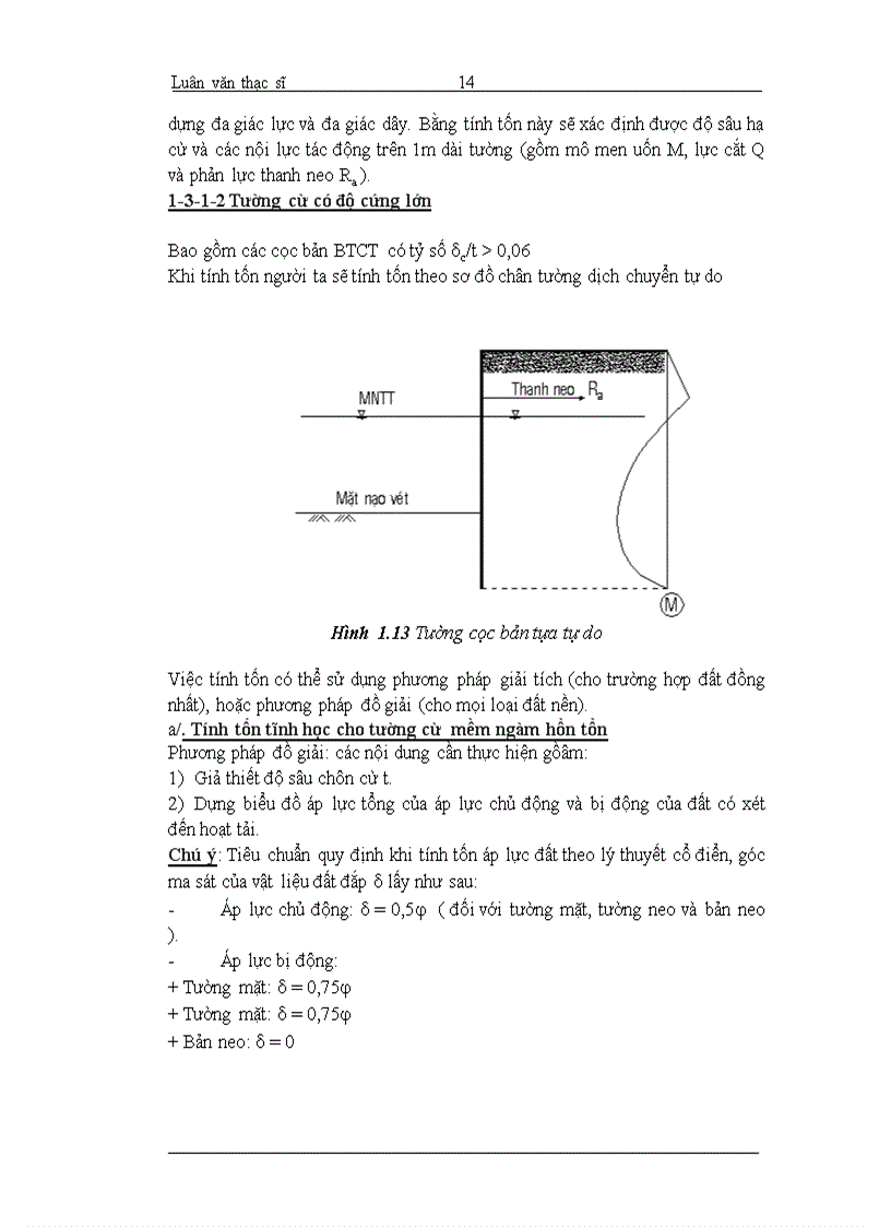 image for page Nghiên cứu ứng xử đất sau tường cọc bản áp dụng tính toán các công trình ven sông trong vùng đất yếu bằng phương pháp PTHH FEM