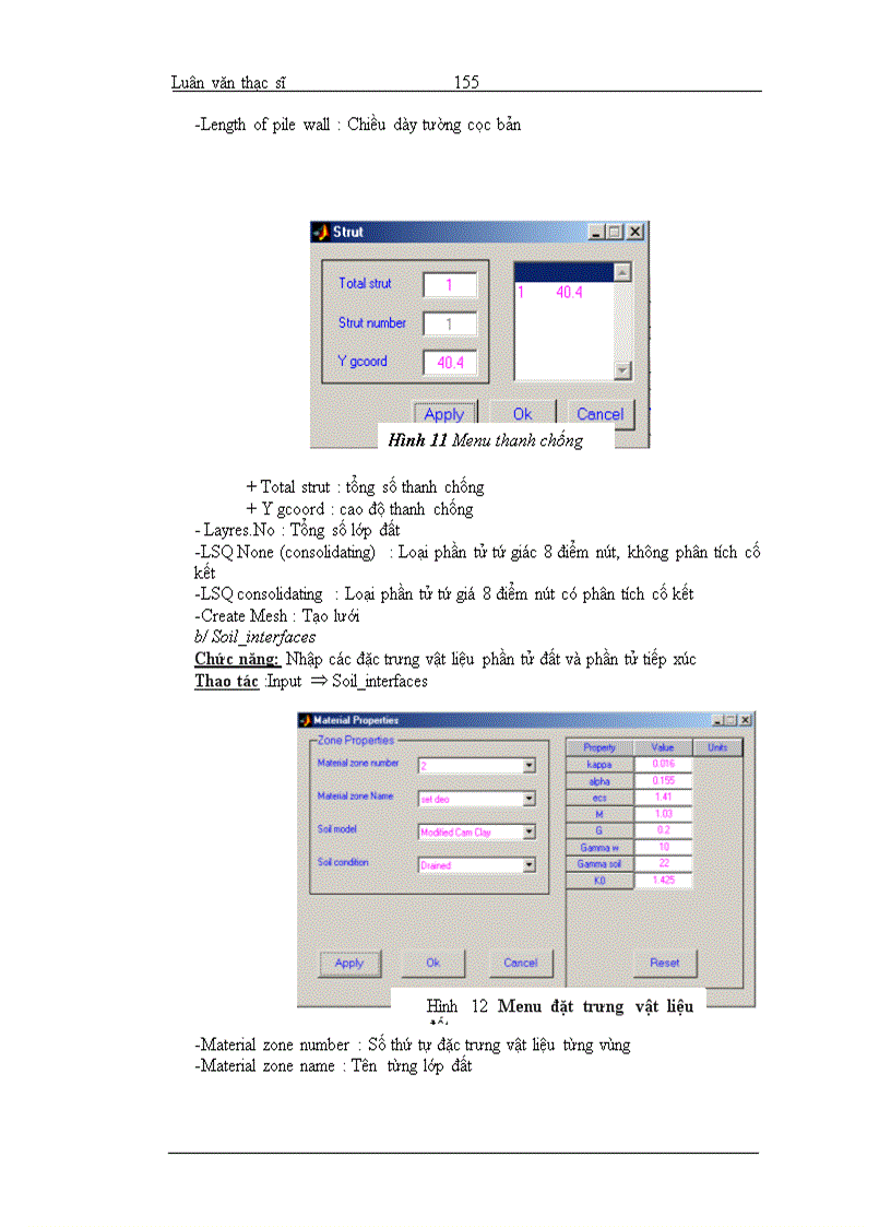 image for page Nghiên cứu ứng xử đất sau tường cọc bản áp dụng tính toán các công trình ven sông trong vùng đất yếu bằng phương pháp PTHH FEM