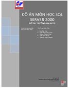 Ứng dụng SQL sever 2000 quản trị cơ sở dữ liệu của Truong Hai Auto