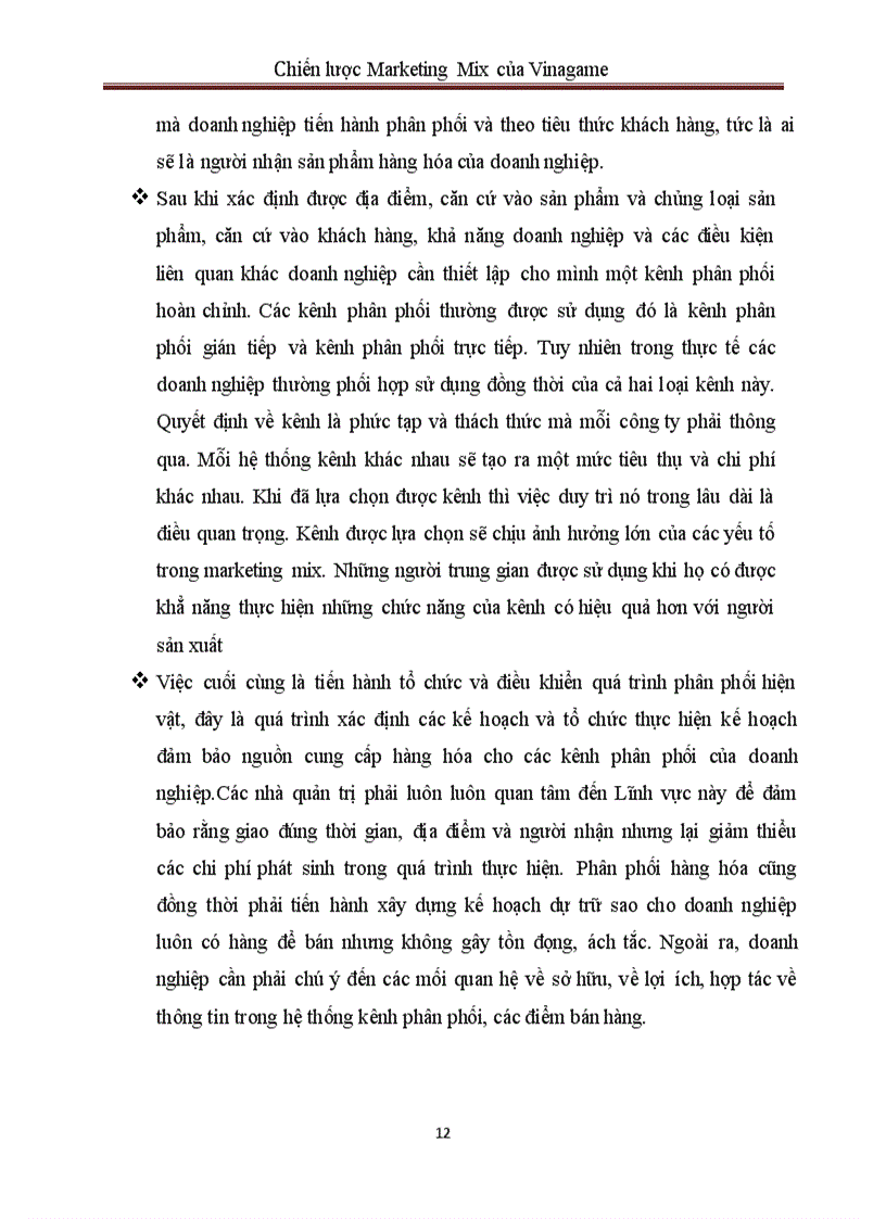 image for page Chiến lược Marketing Mix của Vinagame