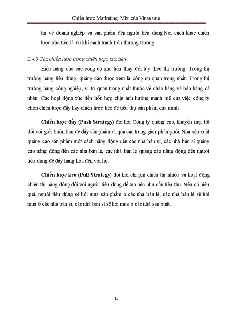 image for page Chiến lược Marketing Mix của Vinagame