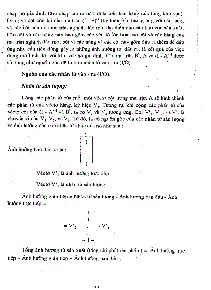 image for page Nghiên cứu các phương pháp phân tích dự báo kinh tế và môi trường thông qua mô hình Ra Vào Input Output