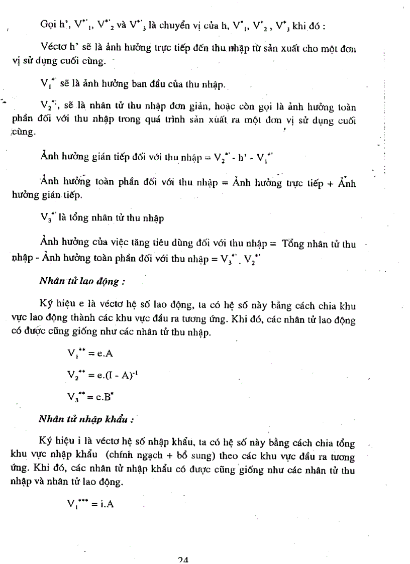 image for page Nghiên cứu các phương pháp phân tích dự báo kinh tế và môi trường thông qua mô hình Ra Vào Input Output
