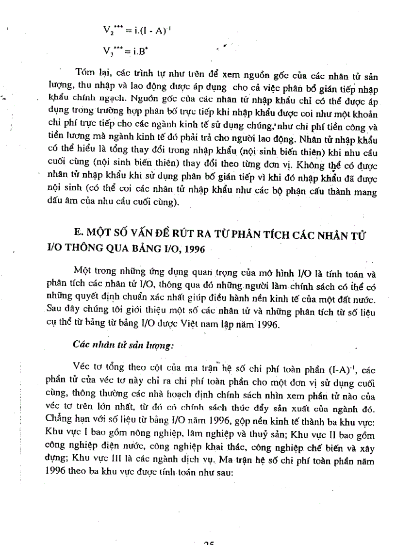 image for page Nghiên cứu các phương pháp phân tích dự báo kinh tế và môi trường thông qua mô hình Ra Vào Input Output