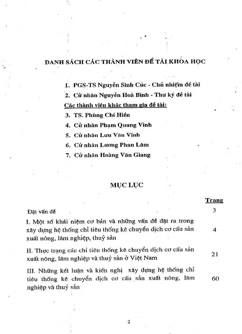 image for page Nghiên cứu xây dựng hệ thống chỉ tiêu thống kê về chuyển dịch cơ cấu sản xuất nông lâm nghiệp và thủy sản