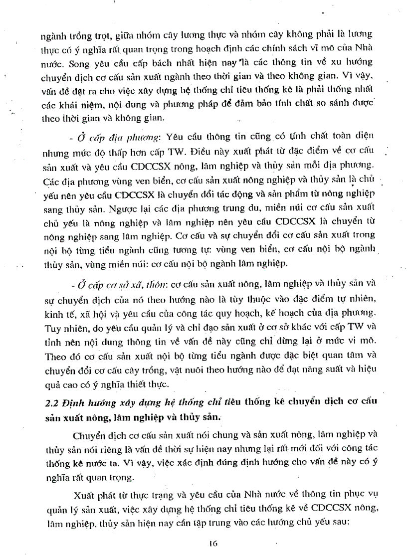image for page Nghiên cứu xây dựng hệ thống chỉ tiêu thống kê về chuyển dịch cơ cấu sản xuất nông lâm nghiệp và thủy sản