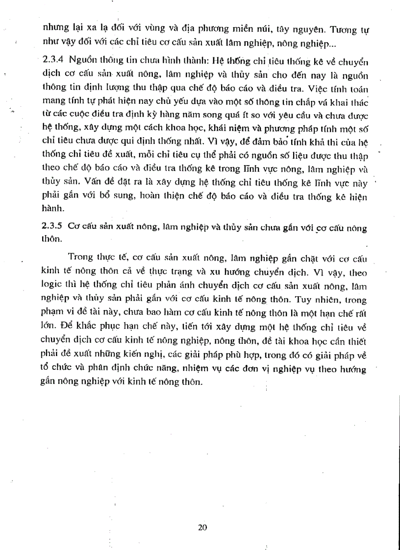 image for page Nghiên cứu xây dựng hệ thống chỉ tiêu thống kê về chuyển dịch cơ cấu sản xuất nông lâm nghiệp và thủy sản