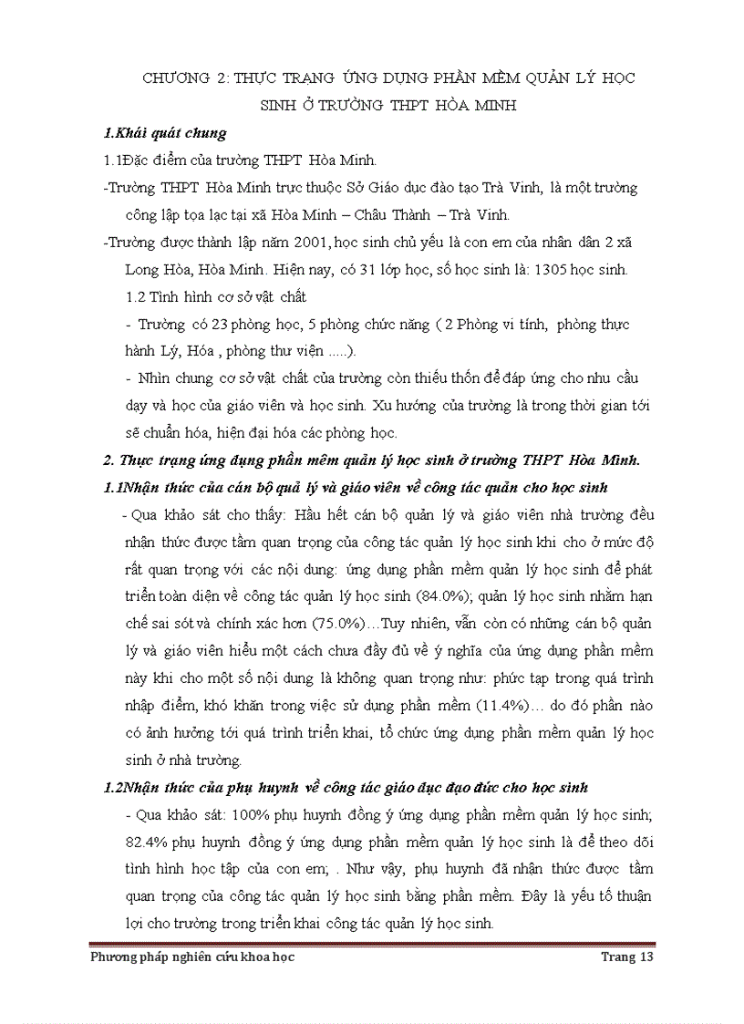 image for page Thực trạng ứng dụng phần mềm quản lý học sinh ở trường thpt hòa minh