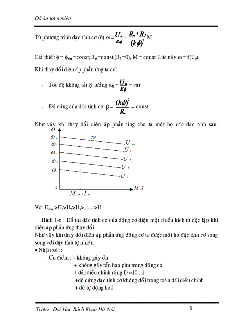 image for page Thiết kế hệ điều chỉnh tốc độ động cơ một chiều kích từ độc lập có đảo chiều quay