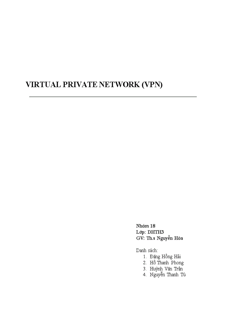 image for page Cấu trúc và phân loại mạng riêng ảo Virtual Private Network