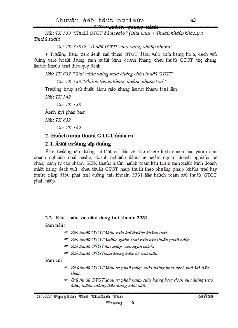 image for page Hạch toán thuế gtgt trong doanh nghiệp