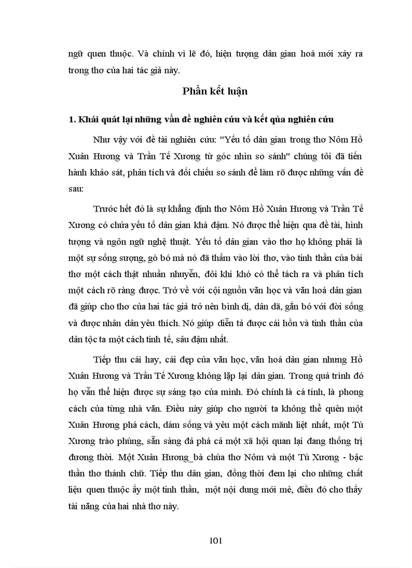 image for page Yếu tố dân gian trong thơ Nôm Hồ Xuân Hương và Trần Tế Xương từ góc nhìn so sánh