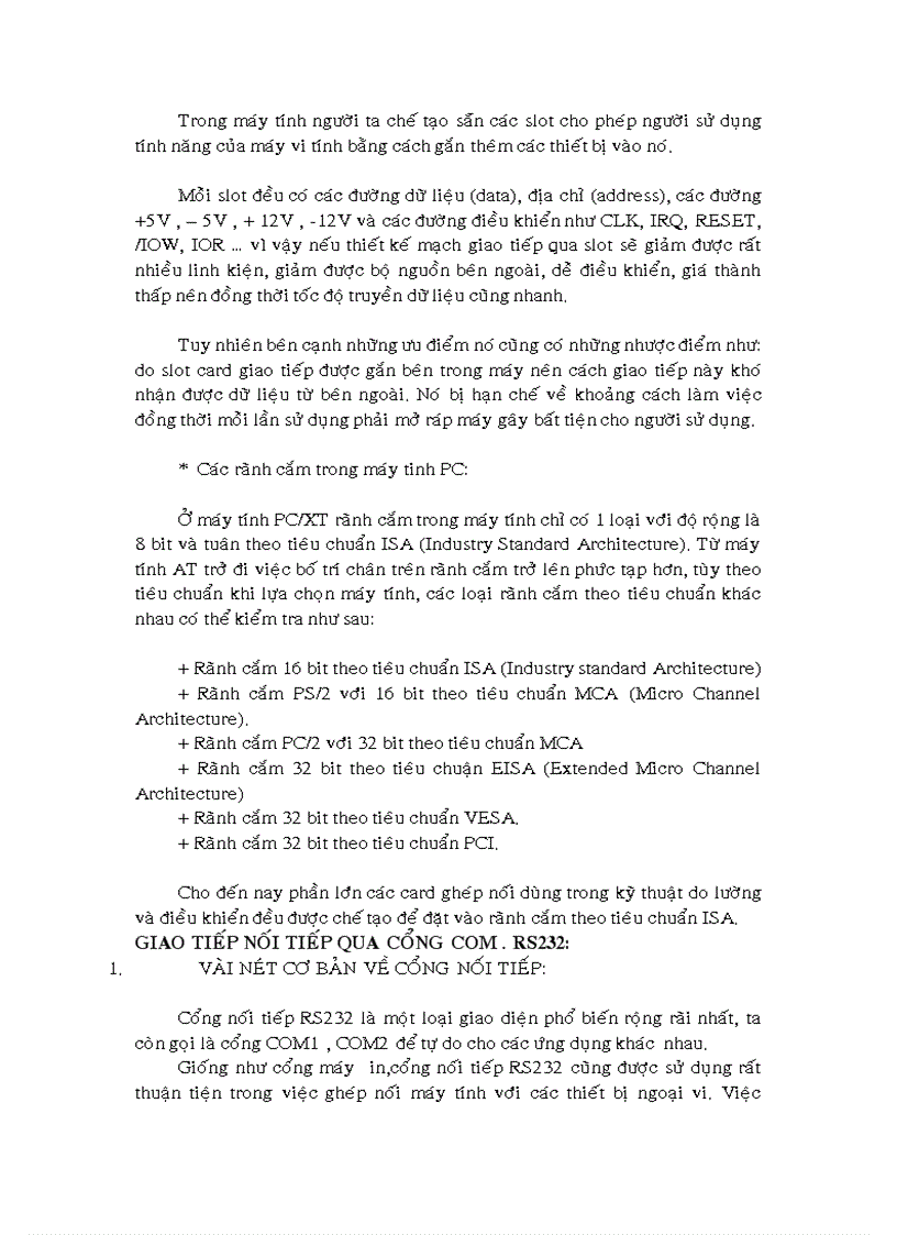 image for page Giao tiếp máy tính với kit vi xử lý 8086