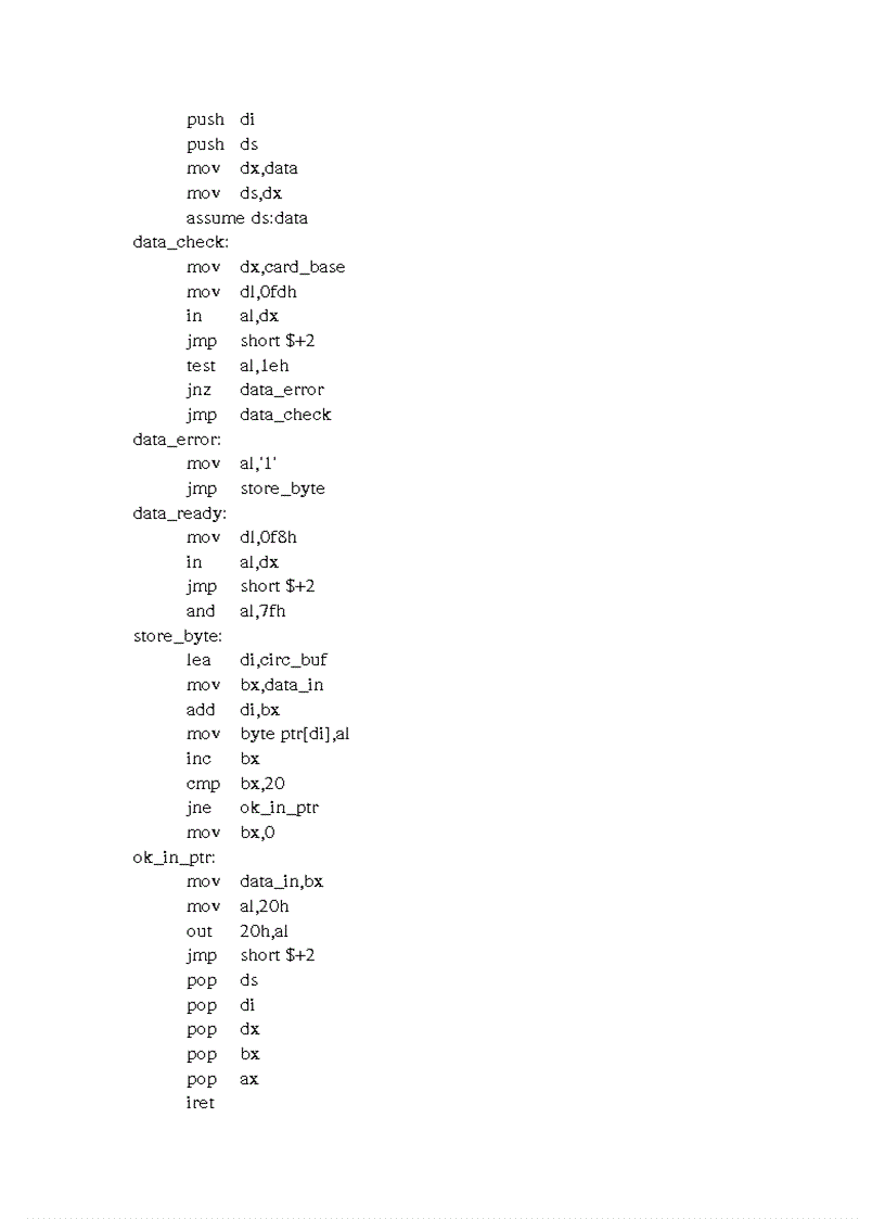 image for page Giao tiếp máy tính với kit vi xử lý 8086