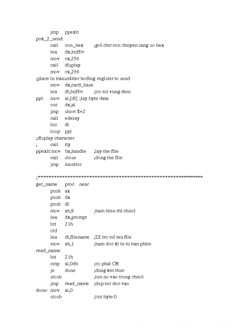 image for page Giao tiếp máy tính với kit vi xử lý 8086