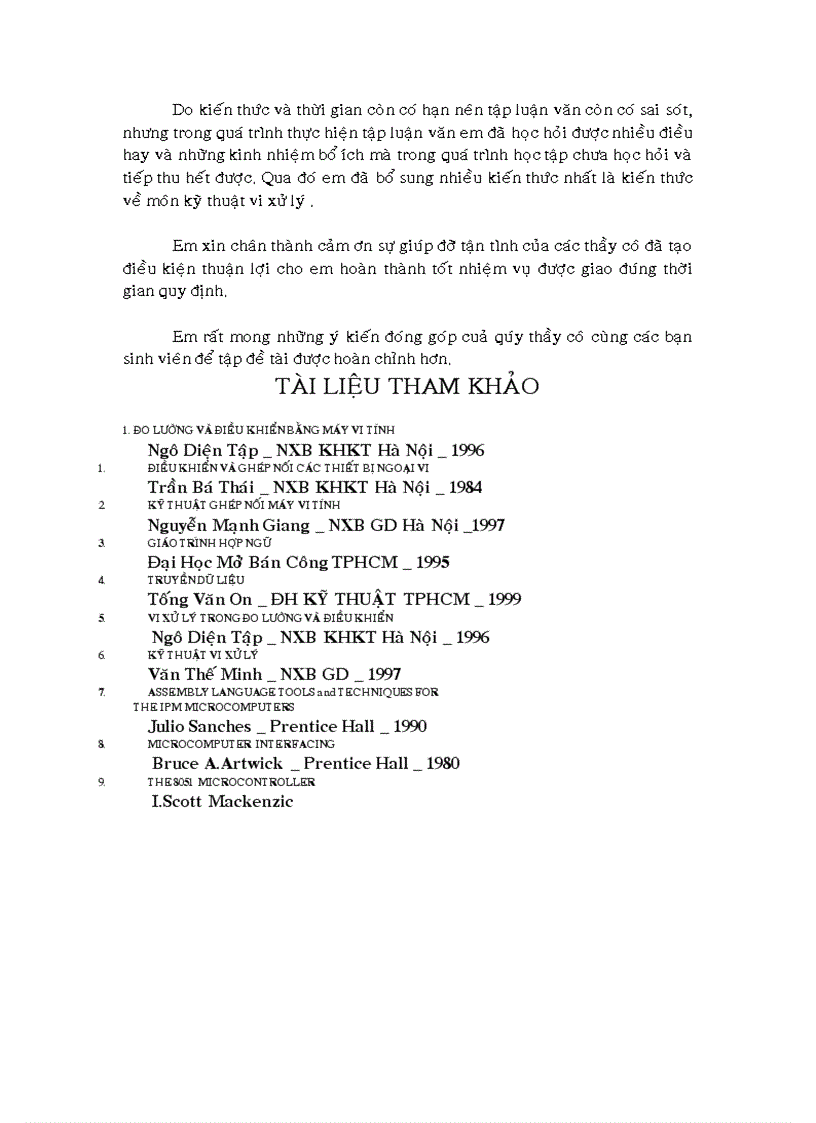 image for page Giao tiếp máy tính với kit vi xử lý 8086