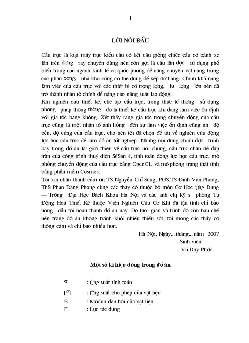 image for page Nghiên cứu động lực học cầu trục chân dê đập tràn tải trọng nâng 2x25 tấn công trình thuỷ điện SêSan 4