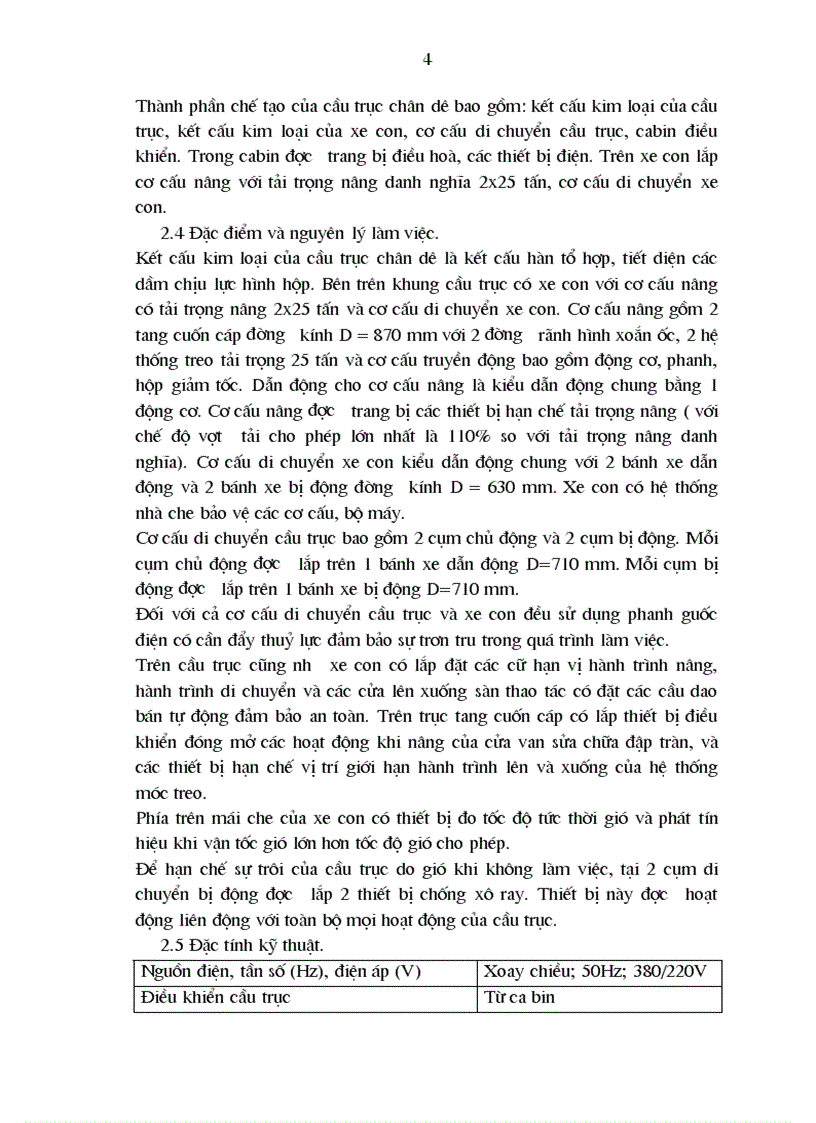 image for page Nghiên cứu động lực học cầu trục chân dê đập tràn tải trọng nâng 2x25 tấn công trình thuỷ điện SêSan 4