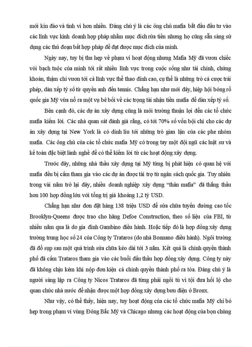 image for page Tổ chức và hoạt động của mafia Mỹ