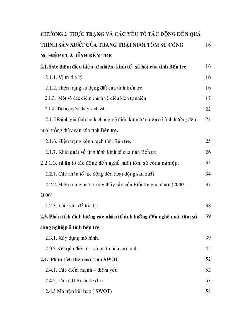 image for page Các nhân tố tác động đến nghề nuôi tôm sú công nghiệp của tỉnh Bến Tre