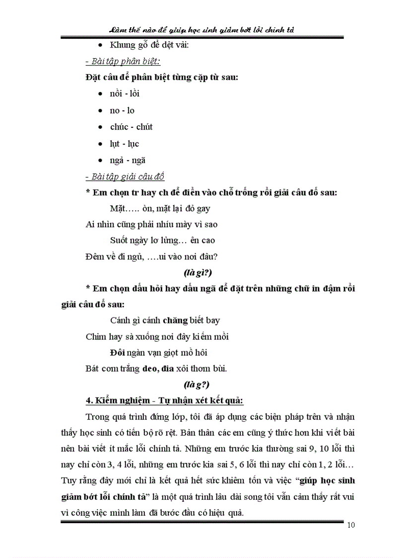 image for page Làm thế nào để giúp học sinhgiảm bớt lỗi chính tả