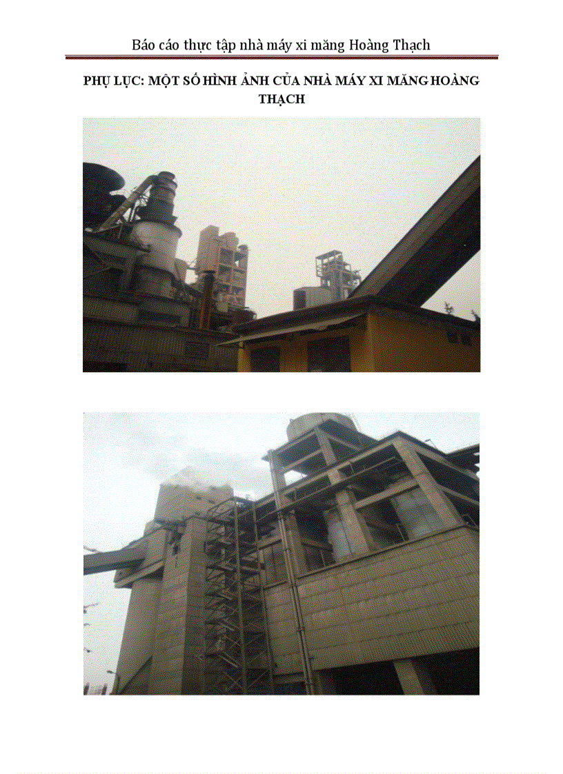 image for page Báo cáo thực tập nhà máy xi măng Hoàng Thạch