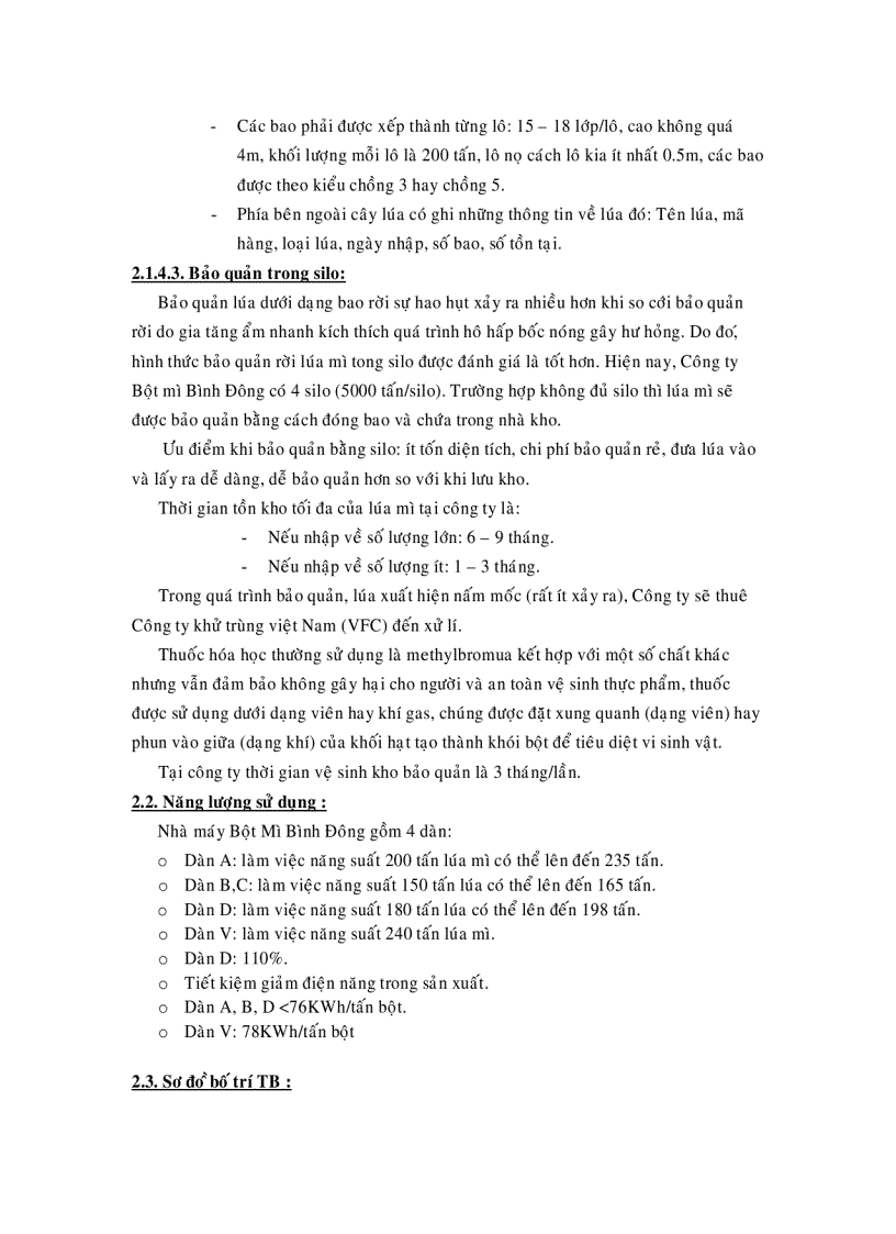 image for page Thực tập tại công ty bột mì bình đông