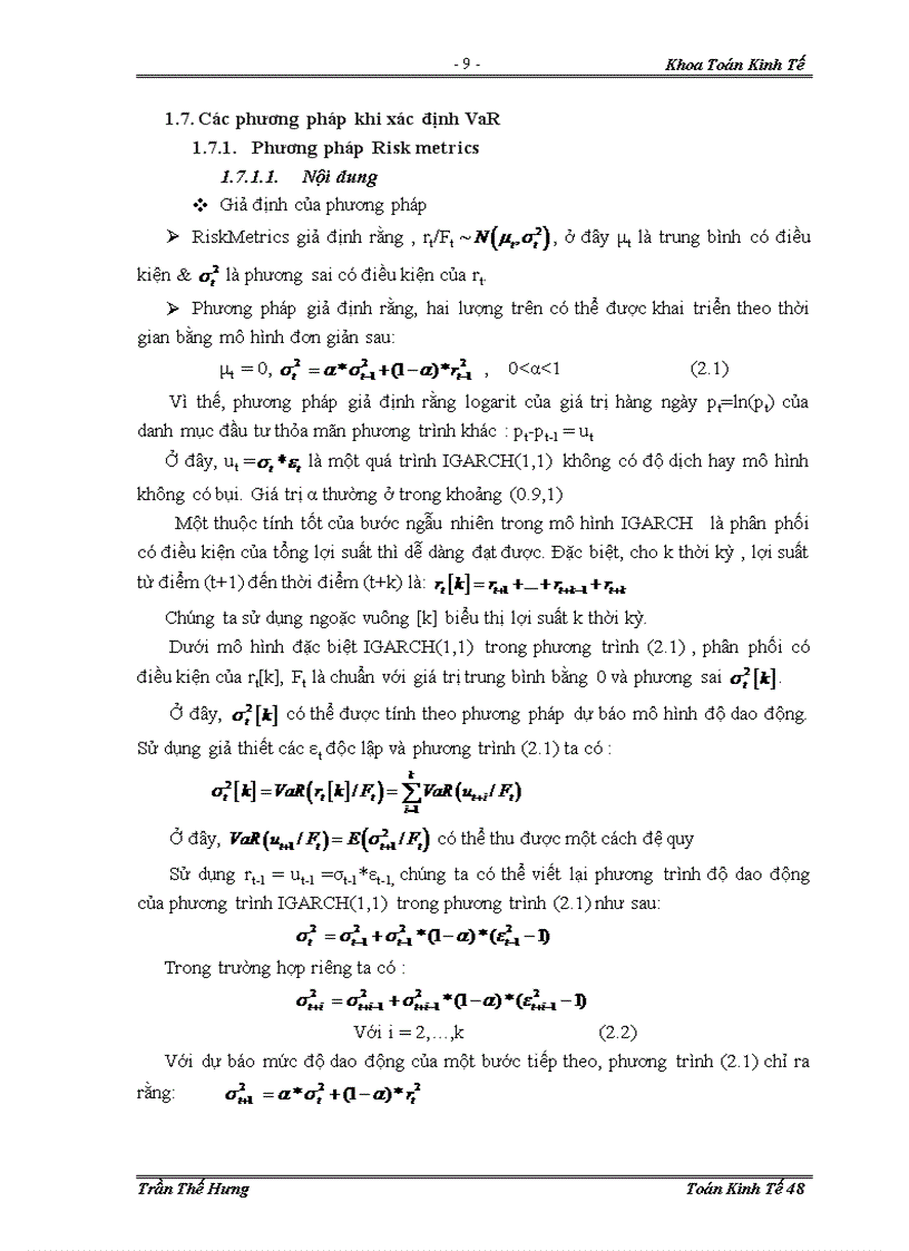image for page Ứng dụng phương pháp VaR trong việc xác định giá trị rủi ro đối với cổ phiếu trong thị trường chứng khoán Việt Nam